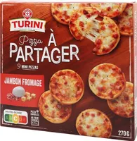 Mini pizzas jambon fromage x9