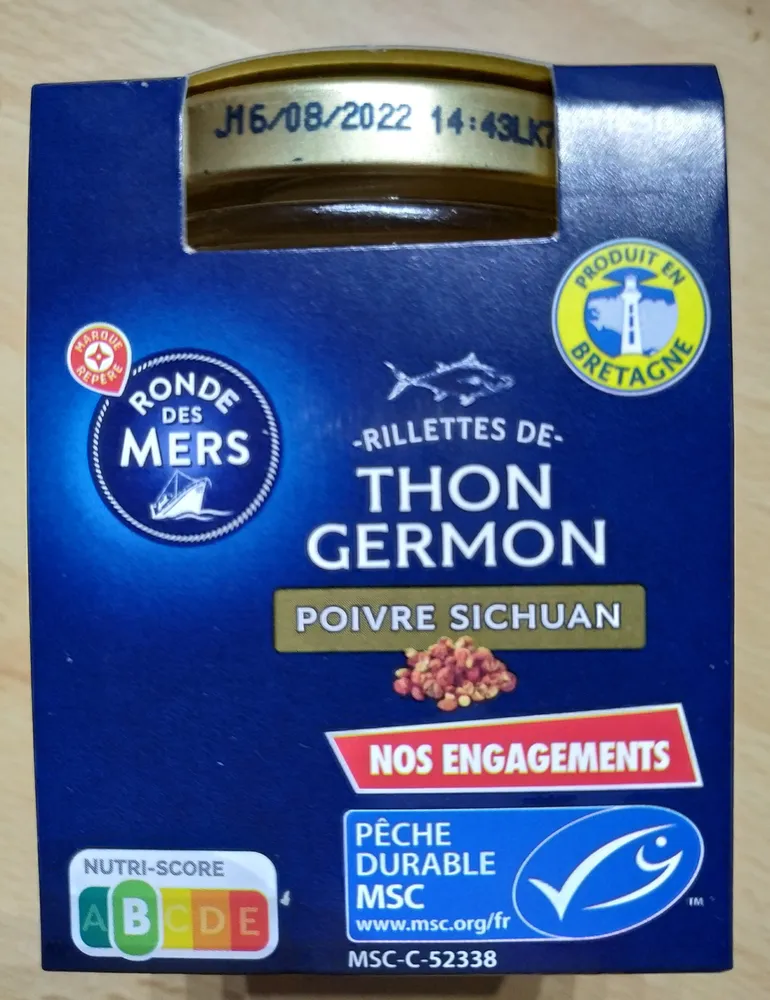 Rillettes de thon germon au poivre sichuan