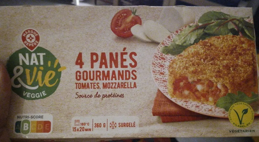 Panés gourmands tomates, mozzarella