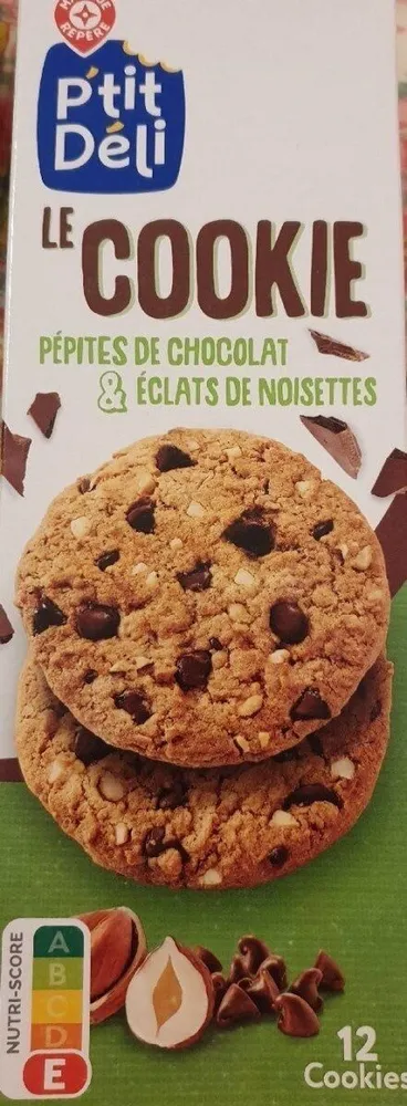 Le Cookie Ptit Déli Pépites De Chocolat Et Éclats De Noisette