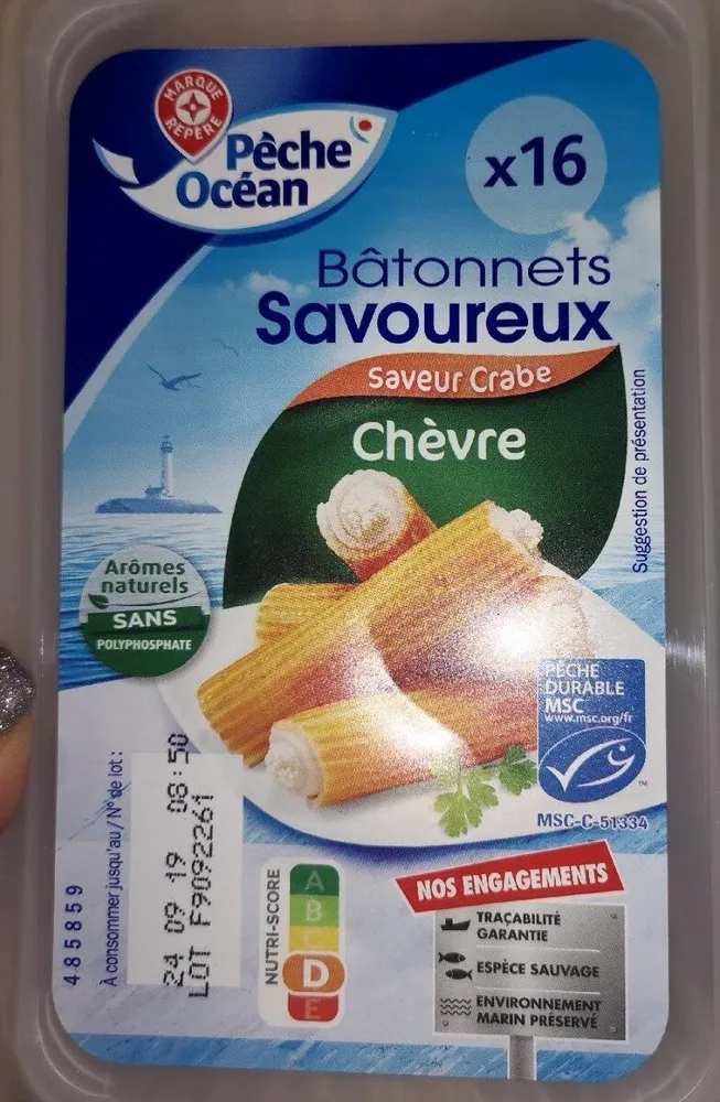 Bâtonnets savoureux saveur chèvre