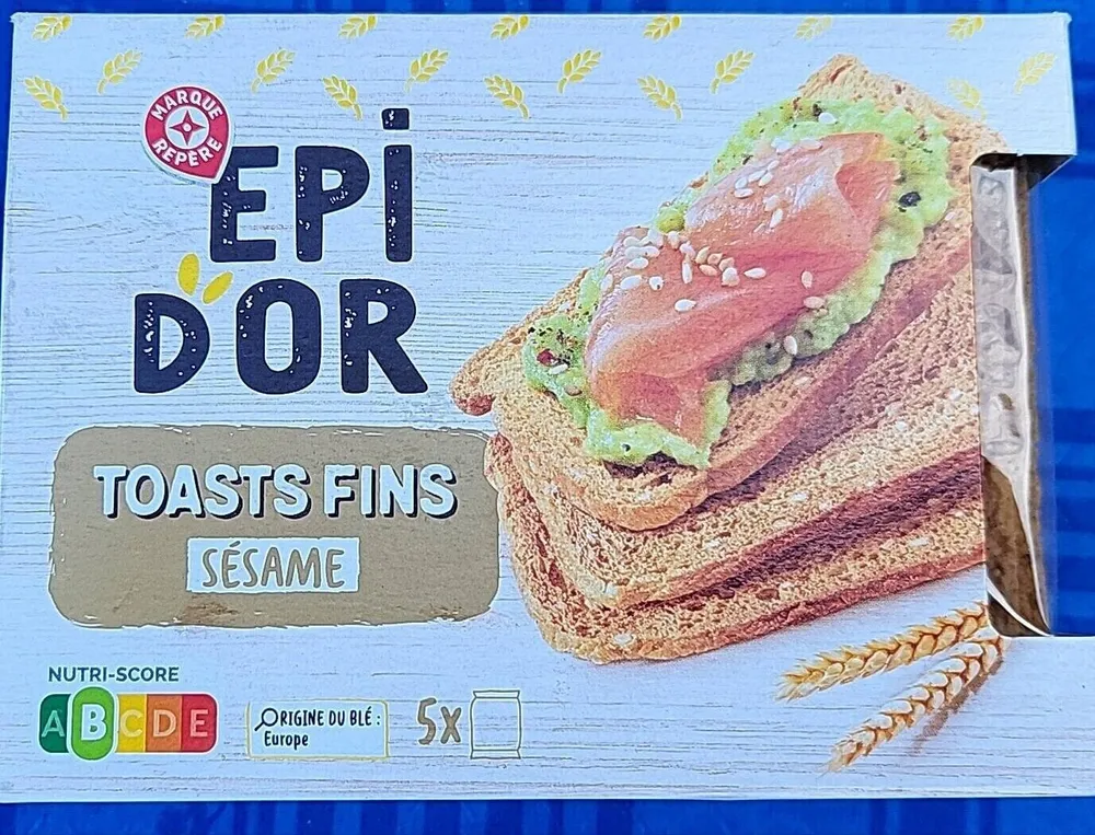 Toasts fin sésame