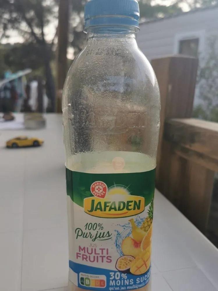 100% pur jus Multifruits 30% moins sucré