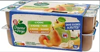 Assortiment de spécialités de fruits et de purées de fruits, sans sucres ajoutés