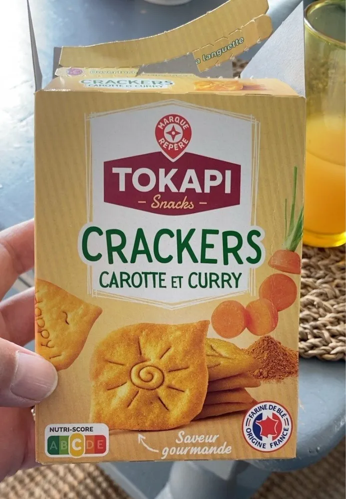 Crackers carotte cury