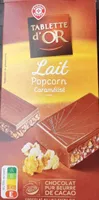 Chocolat Lait popcorn caramélisé