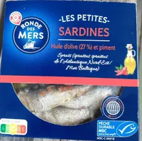 Les petites sardines (huile d'olive 27%  et piment