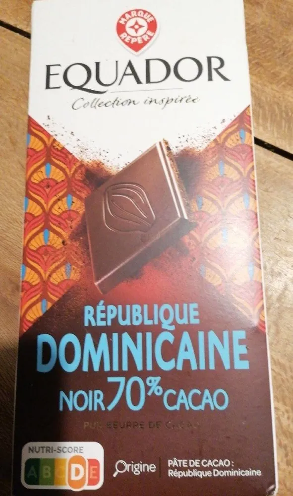 Chocolat noir République Dominicaine 70% cacao