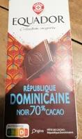 Chocolat noir République Dominicaine 70% cacao