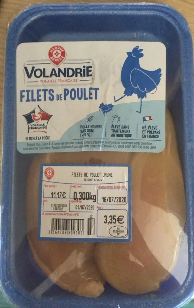 Filets de poulet