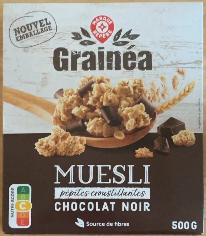 Grainéa Muesli pépites croustillantes chocolat noir