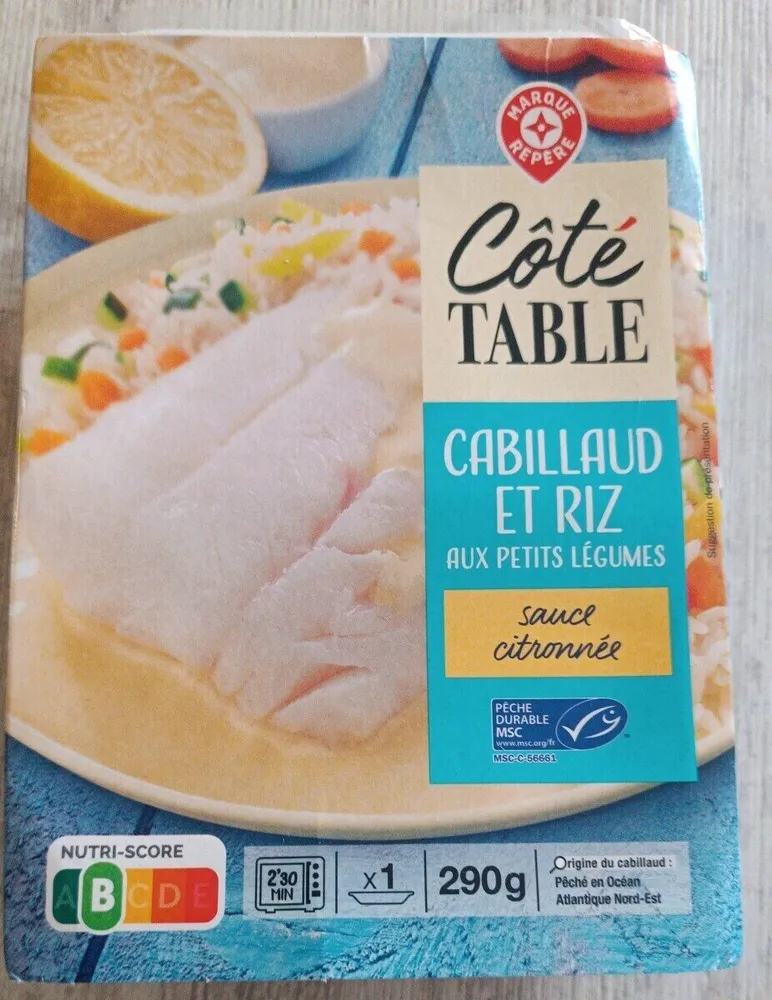 Cabillaud sauce citron
