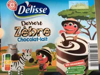 Dessert zèbre chocolat-lait