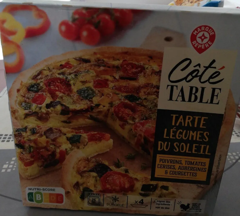 Tarte légumes du soleil