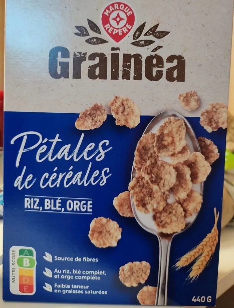 Pétales de Céréales : Riz, blé, orge
