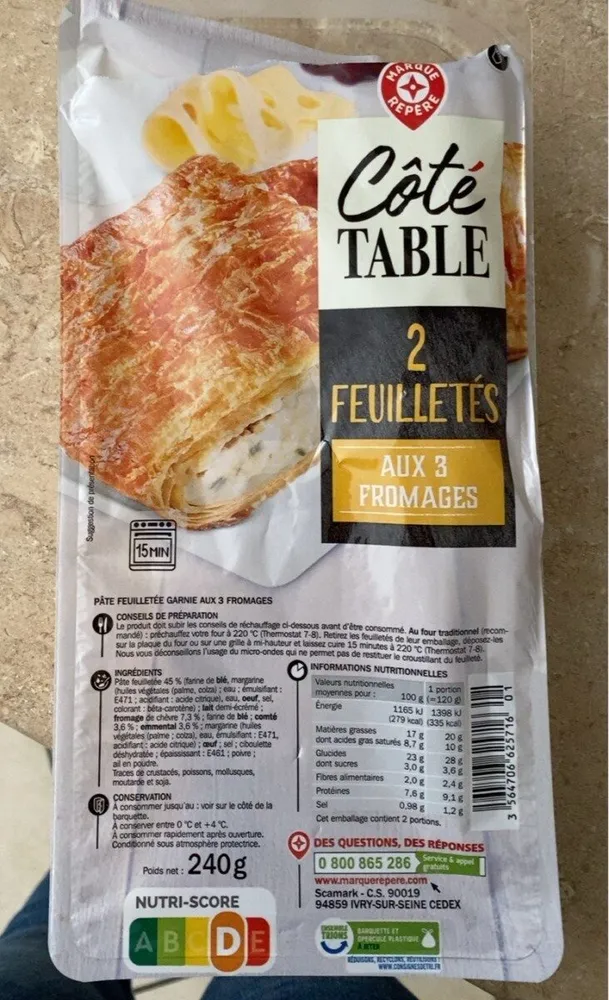 Feuilleté au fromage