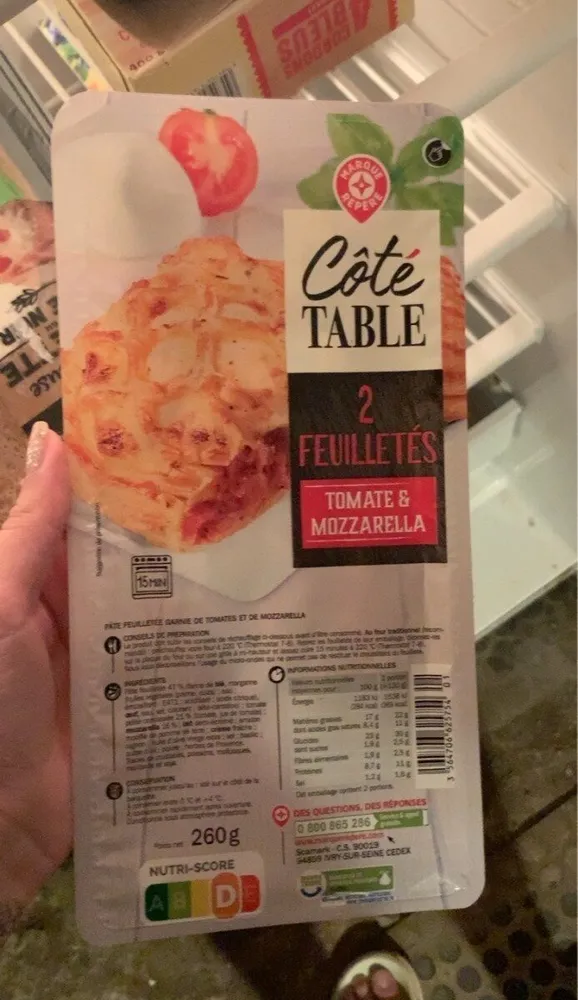 Feuilletés tomate mozarella