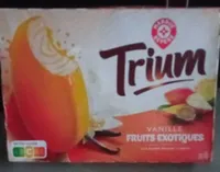 glace trium vanille, fruits exotiques