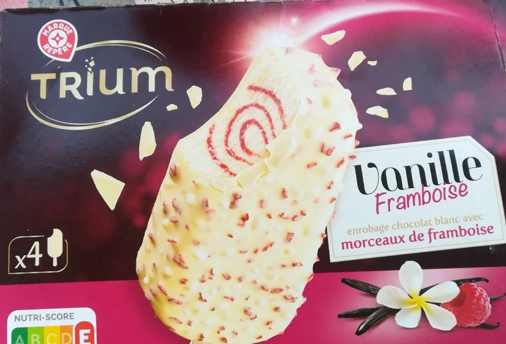 Trium glace vanille framboise