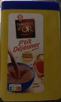 Tablette d’or p’tit déjeuner