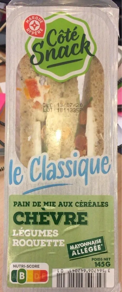 Le classique chevre legumes roquette