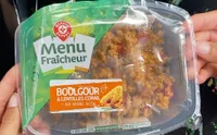 Boulgour et lentilles corail aux raisins secs