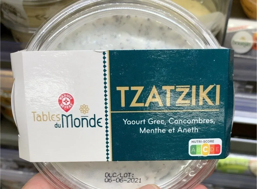 Tzatziki - Preparation à base de Yaourt grec et concombre
