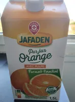 Pur jus d'orange avec pulpe format familial