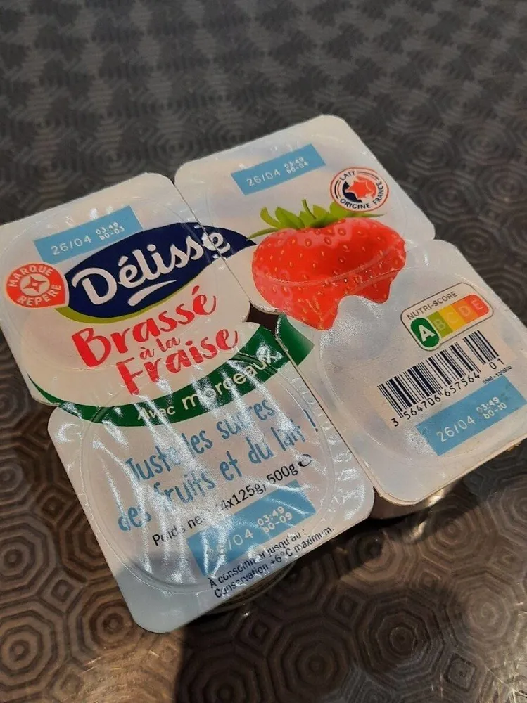 Délisse brassé a la fraise