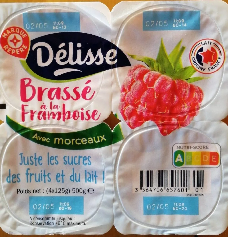Brassé à la framboise avec morceaux
