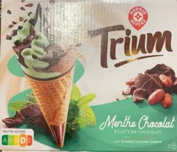 6 cônes Menthe chocolat