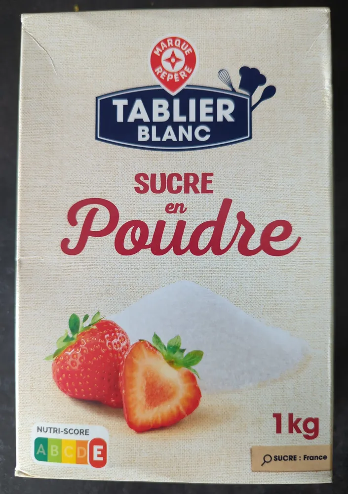 Sucre en poudre blanc