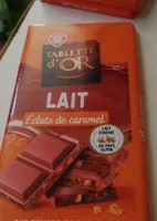 Tablette d'or éclats de caramel pur beurre de cacao