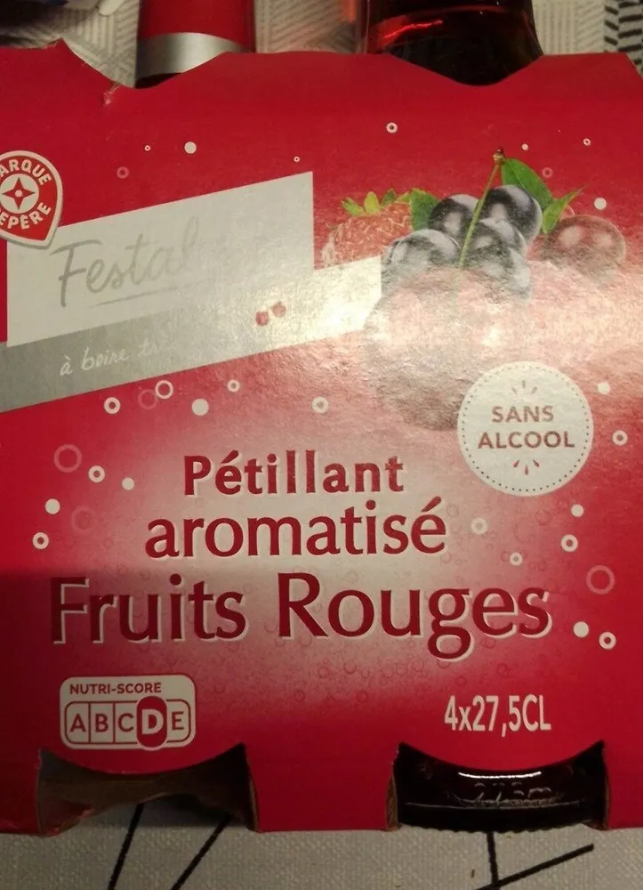 Pétillante aromatisé fruits rouge
