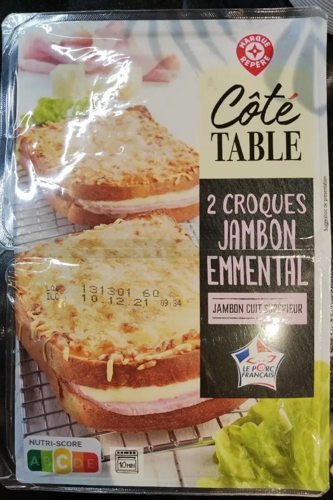 2 Croques Jambon Emmental