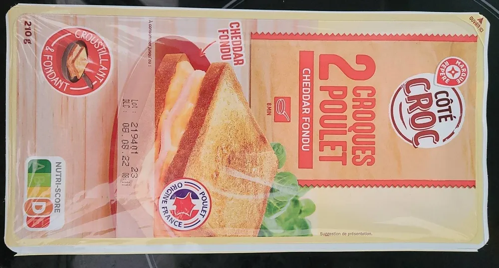 2 croques poulet