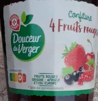 Confiture 4 fruits rouges