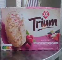 Glace vanille fruits rouges