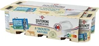 Yaourt nature Soutenons nos Agriculteurs 8 × 125 g