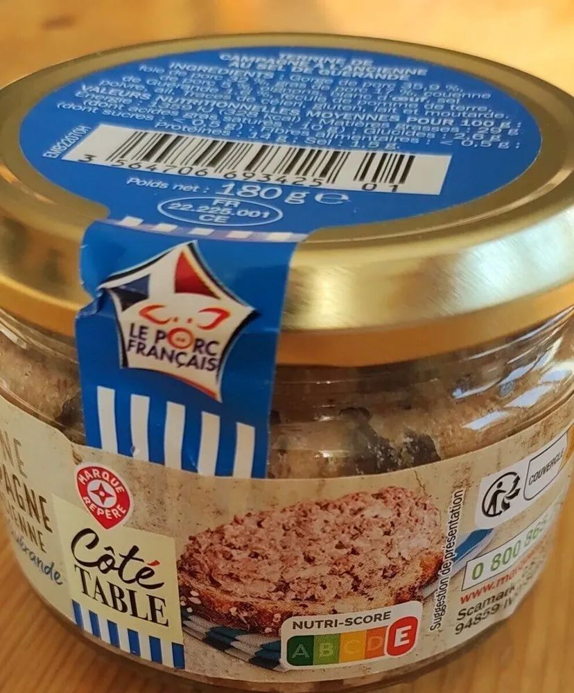 Terrine de campagne a l'ancienne au sel de Guérande