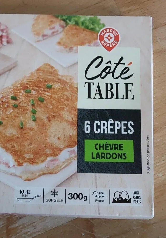 Crêpe chèvre lardons