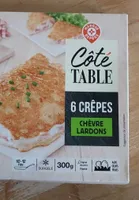 Crêpe chèvre lardons