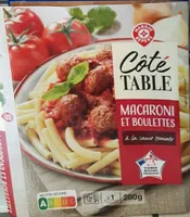 MACARONI et BOULETTES à la sauce tomate