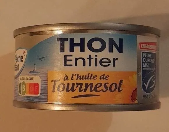 Thon entier à l'huile de tournesol