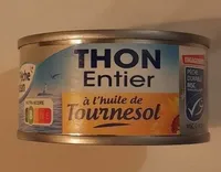 Thon entier à l'huile de tournesol