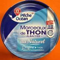 Morceaux de thon au naturel