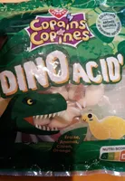 Dinosaures acid - Confiserie gélifiées goût fraise, citron, orange