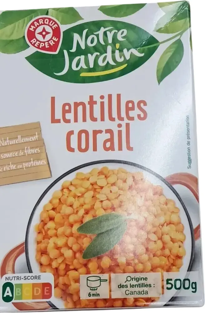 Lentilles corail