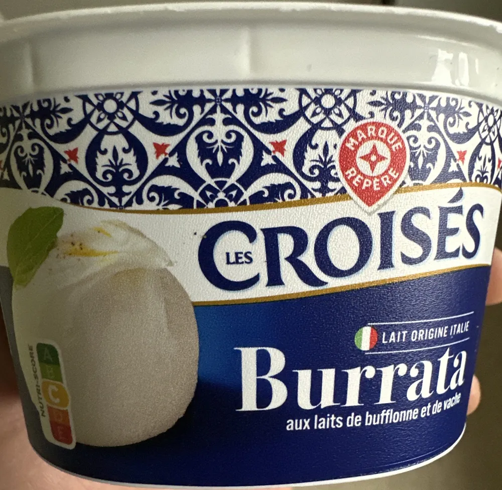 Burrata aux lait de bufflonne et de vache