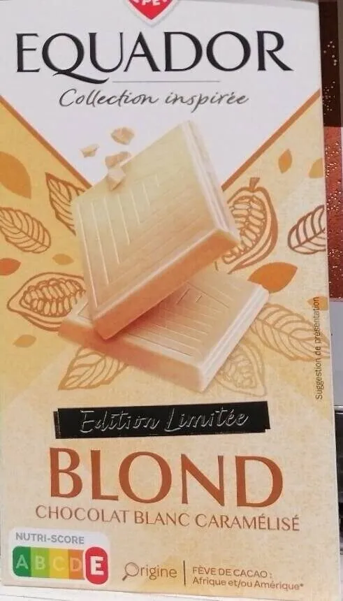Blond chocolat blanc caramélisé